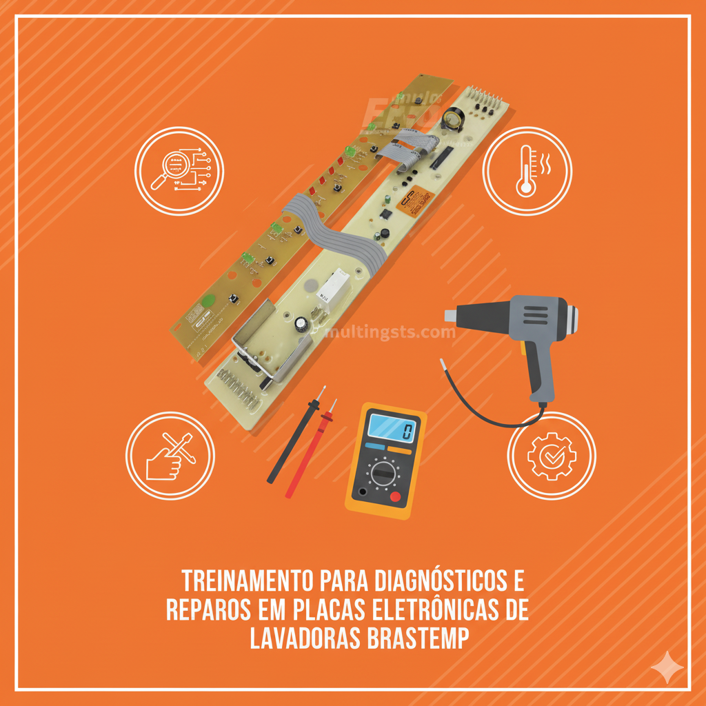 TREINAMENTO PARA DIAGNÓSTICOS E REPAROS EM PLACAS ELETRÔNICAS DE LAVADORAS BRASTEMP